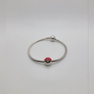 Sterling silver pokémon Pokeball charm - New